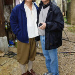 BOLJUN 22.10.2002. REDATELJ STEVE BOYUM I GLUMAC MICHAEL YORK NA SNIMANJU FILMA " LA FEMME MUSKETEER" NA LOKACIJAMA OKO ISTARSKOG GRADIÆA BOLJUNA. SNIMIO: MARKO GRACIN